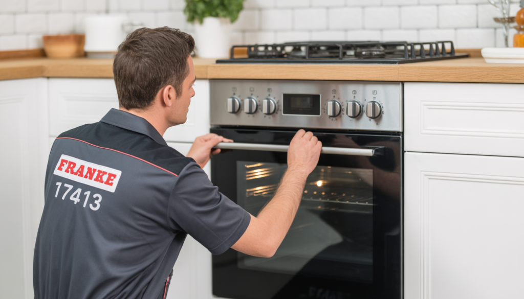 خدمة عملاء فرانكي يوفر فني صيانة فرن محترف يقوم بتصليح الفرن واختبار تسريب الغاز بالمنزل